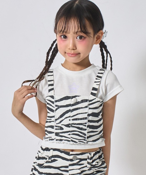 お子様アンサンブル フリンジビスチェ × Tシャツ セット【セットアップ対応