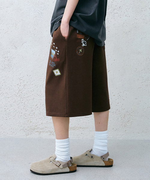 GAKKAI UNIONS(ガッカイユニオンズ)の「トリップポストバミューダパンツブラウン(その他パンツ・レディース・その他・SMALL/MEDIUM/LARGE/X-LARGE)」の1枚目の写真