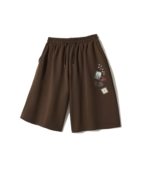 GAKKAI UNIONS(ガッカイユニオンズ)の「トリップポストバミューダパンツブラウン(その他パンツ・レディース・その他・SMALL/MEDIUM/LARGE/X-LARGE)」の4枚目の写真