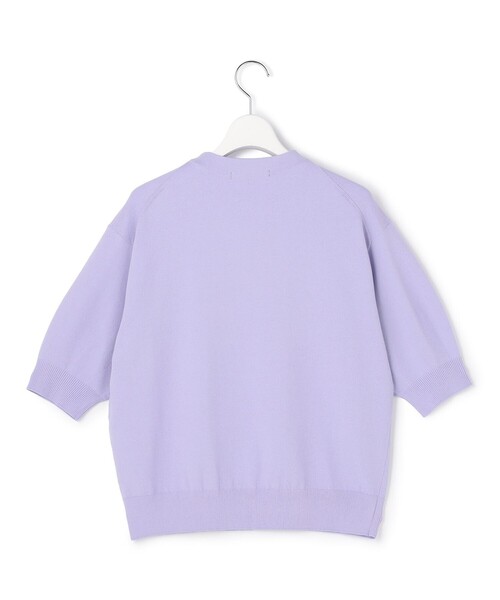 23区 S(ニジュウサンクチイサイサイズ)の「セミマットフリゼ リラクシー ニット Tシャツ(ニット/セーター・レディース・ダークブラウン系/ネイビー系・32)」の21枚目の写真