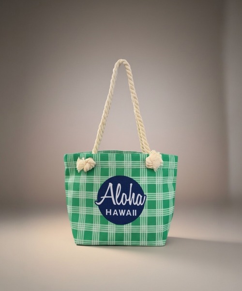 LOCALMOTION HAWAII(ローカルモーション ハワイ)の「ハワイ&リゾートパラカチェックトート(トートバッグ・レディース・レッド/グリーン/ブルー・ONE SIZE)」の8枚目の写真