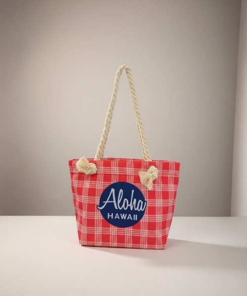 LOCALMOTION HAWAII(ローカルモーション ハワイ)の「ハワイ&リゾートパラカチェックトート(トートバッグ・レディース・レッド/グリーン/ブルー・ONE SIZE)」の13枚目の写真