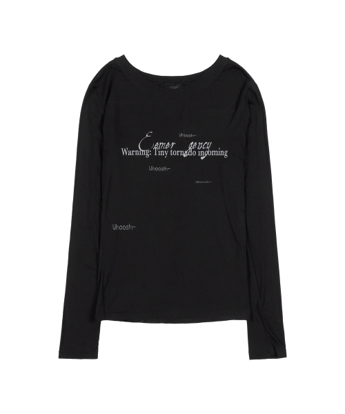 FANCY CLUB(ファンシークラブ)の「バッククロスロングスリーブ (ブラック) F25ZB027(Tシャツ/カットソー・レディース・その他・ONE SIZE)」の6枚目の写真