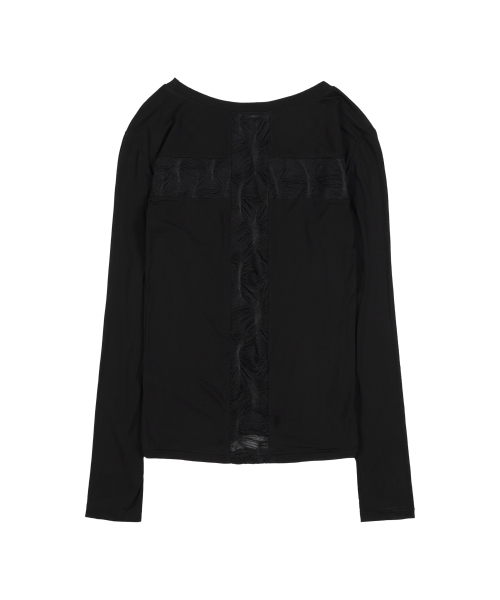 FANCY CLUB(ファンシークラブ)の「バッククロスロングスリーブ (ブラック) F25ZB027(Tシャツ/カットソー・レディース・その他・ONE SIZE)」の7枚目の写真