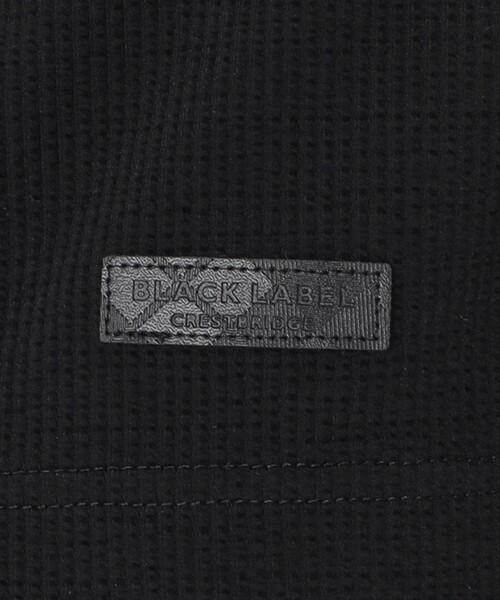 BLACK LABEL CRESTBRIDGE（ブラックレーベル・クレストブリッジ）の「ハイゲージサッカーショルダーチェックTシャツ（Tシャツ/カットソー・メンズ・ブラック/ネイビー/オフホワイト・M/L/XL）」の9枚目の写真