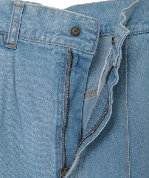 CURRENTAGE(カレンテージ)の「Center crease denim(MEN'S)(デニムパンツ・メンズ・サックスブルー・4/3)」の4枚目の写真