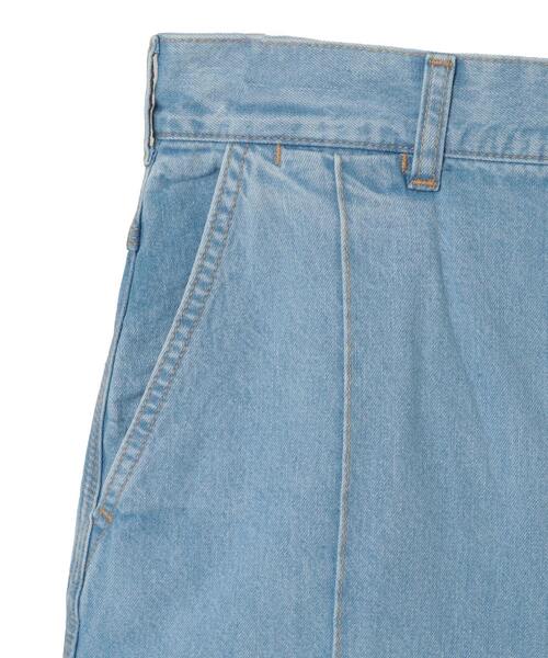 CURRENTAGE(カレンテージ)の「Center crease denim(MEN'S)(デニムパンツ・メンズ・サックスブルー・4/3)」の5枚目の写真