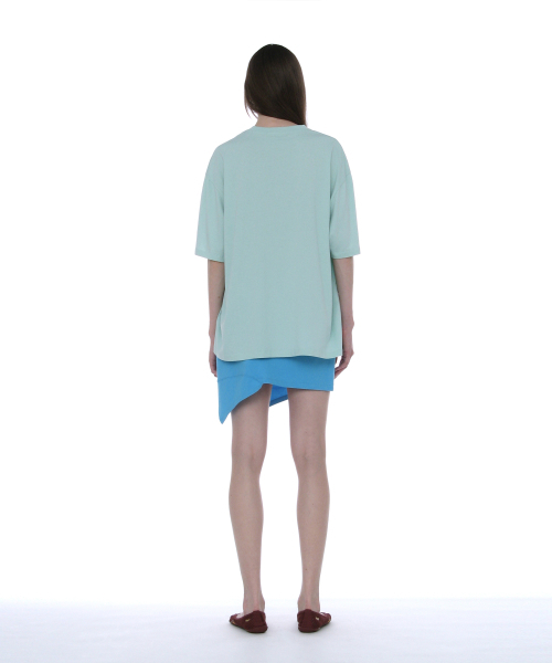 PARTIMENTO WOMEN(パルティメントウィメン)の「ジオメトリックパーツプリンテッドT_エメラルド(Tシャツ/カットソー・レディース・その他・OS)」の5枚目の写真