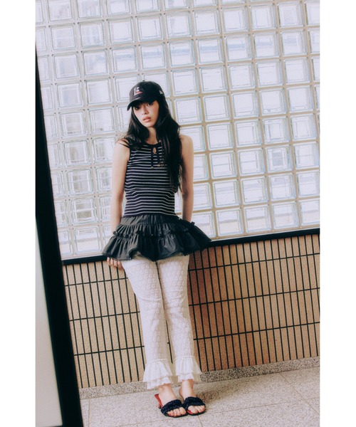 LILY BROWN(リリーブラウン)の「ミニリボンニットトップス(ニット/セーター・レディース・ブルー/その他/アイボリー・F)」の16枚目の写真