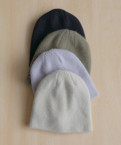 anuke(アンヌーク)の「anuke Raccoon Knit Beanie ラクーンニットビーニー/62621022(ニットキャップ/ビーニー・レディース・ラベンダー/オリーブ/アイボリー/チャコールグレー・ONE SIZE)」の6枚目の写真