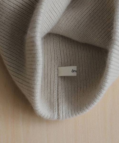 anuke(アンヌーク)の「anuke Raccoon Knit Beanie ラクーンニットビーニー/62621022(ニットキャップ/ビーニー・レディース・ラベンダー/オリーブ/アイボリー/チャコールグレー・ONE SIZE)」の8枚目の写真