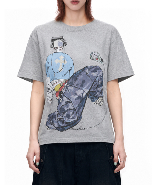AAKAM（アーカム）の「ChaCha Floorwork Half Top (Gray)（Tシャツ/カットソー・レディース・その他・3/2）」の3枚目の写真