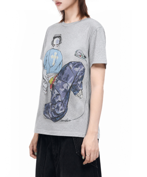 AAKAM（アーカム）の「ChaCha Floorwork Half Top (Gray)（Tシャツ/カットソー・レディース・その他・3/2）」の4枚目の写真