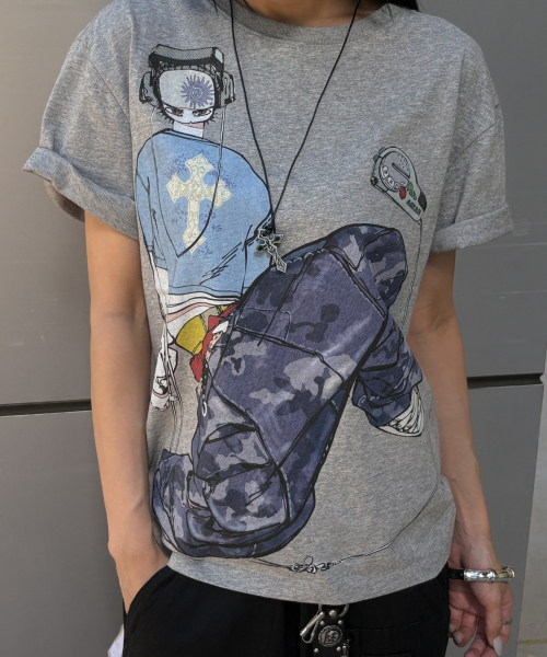 AAKAM（アーカム）の「ChaCha Floorwork Half Top (Gray)（Tシャツ/カットソー・レディース・その他・3/2）」の7枚目の写真