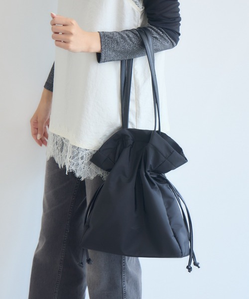 KATHARINE ROSS(キャサリンロス)の「軽量ドロストナイロントートバッグ WEB限定(トートバッグ・レディース・ブラウン/ブラック・FREE)」の22枚目の写真