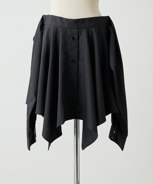 ear PAPILLONNER(イアパピヨネ)の「シャツ風レイヤードトップス【SUM1 STYLE】(シャツ/ブラウス・レディース・ブルー系その他/ブラック・FREE)」の10枚目の写真