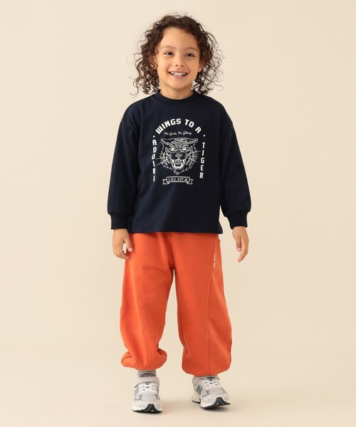 BEAMS mini（ビームスミニ）の「プリント バリエーション ロングTシャツ 2026FW（90～130cm）（Tシャツ/カットソー・キッズ・ワイン/ネイビー・90/110/100/120/130）」の7枚目の写真
