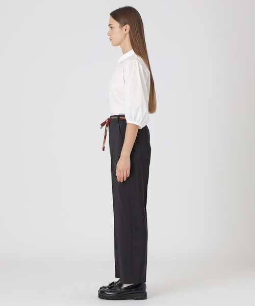 BLUE LABEL CRESTBRIDGE(ブルーレーベルクレストブリッジ)の「ダブルサテンカーブパンツ(その他パンツ・レディース・ブラック/ベージュ系その他2/ホワイト・36/38)」の12枚目の写真
