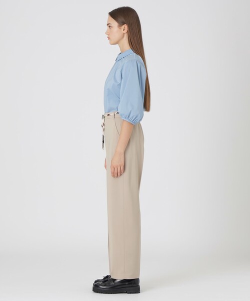 BLUE LABEL CRESTBRIDGE(ブルーレーベルクレストブリッジ)の「ダブルサテンカーブパンツ(その他パンツ・レディース・ブラック/ベージュ系その他2/ホワイト・36/38)」の19枚目の写真