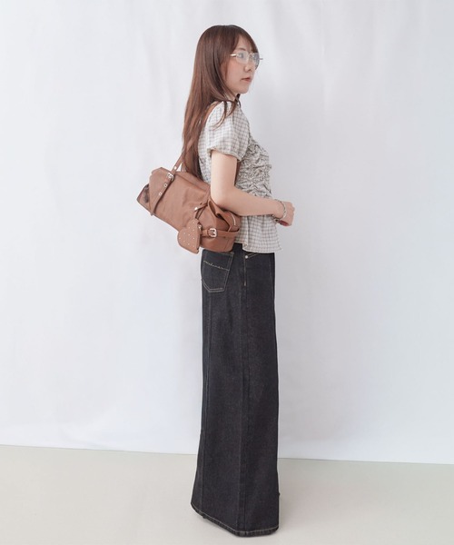 archives(アルシーヴ)の「チェックランダムシャーリングシャツブラウス(シャツ/ブラウス・レディース・ベージュ/アイボリー/ブラック・MEDIUM)」の7枚目の写真