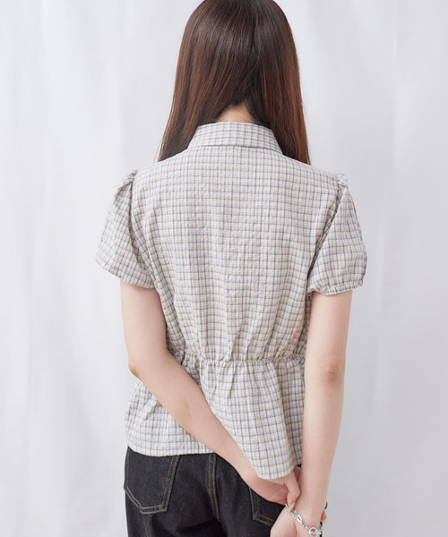 archives(アルシーヴ)の「チェックランダムシャーリングシャツブラウス(シャツ/ブラウス・レディース・ベージュ/アイボリー/ブラック・MEDIUM)」の11枚目の写真