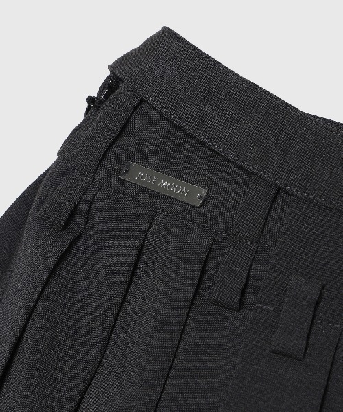 JOSE MOON（ジョゼムーン）の「SEPARATE SCREW PLEATS SKIRT/セパレートスクリュープリーツスカート（スカート・レディース・ブラック/チャコールグレー・36/38）」の7枚目の写真