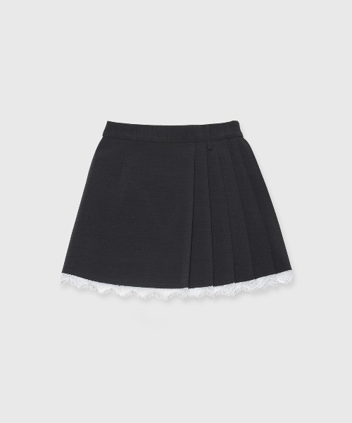 JOSE MOON（ジョゼムーン）の「SEPARATE SCREW PLEATS SKIRT/セパレートスクリュープリーツスカート（スカート・レディース・ブラック/チャコールグレー・36/38）」の9枚目の写真