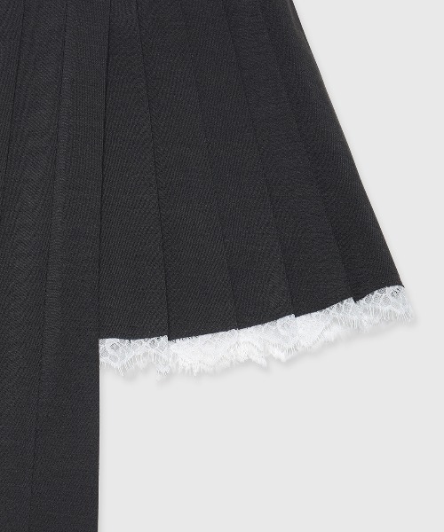 JOSE MOON（ジョゼムーン）の「SEPARATE SCREW PLEATS SKIRT/セパレートスクリュープリーツスカート（スカート・レディース・ブラック/チャコールグレー・36/38）」の10枚目の写真