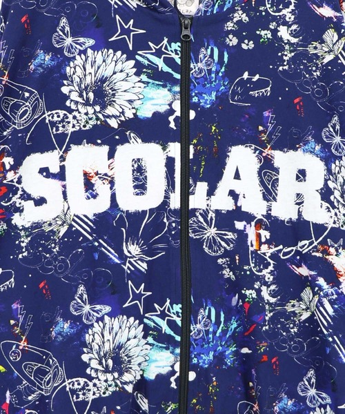ScoLar(スカラー)の「163628:SCOLARロゴ入りポップ総柄パーカー(パーカー・レディース・グレー/ネイビー・M)」の12枚目の写真