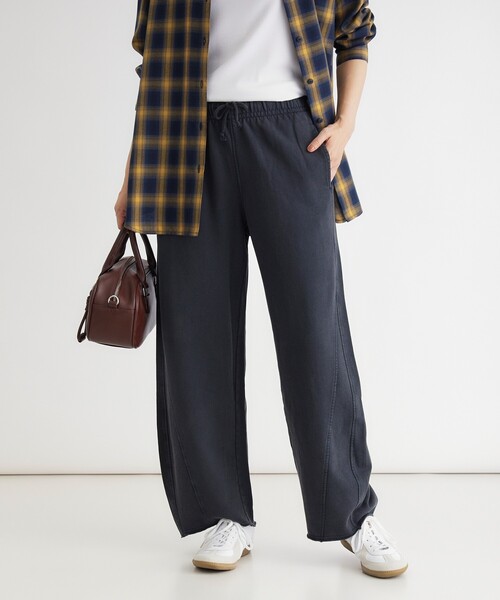 HONEYSUCKLE ROSE(ハニーサックルローズ)の「《店舗人気アイテム/ウエストゴム》加工スウェットパンツ(その他パンツ・レディース・グレー/オフホワイト/ブラック・03/05/04)」の3枚目の写真