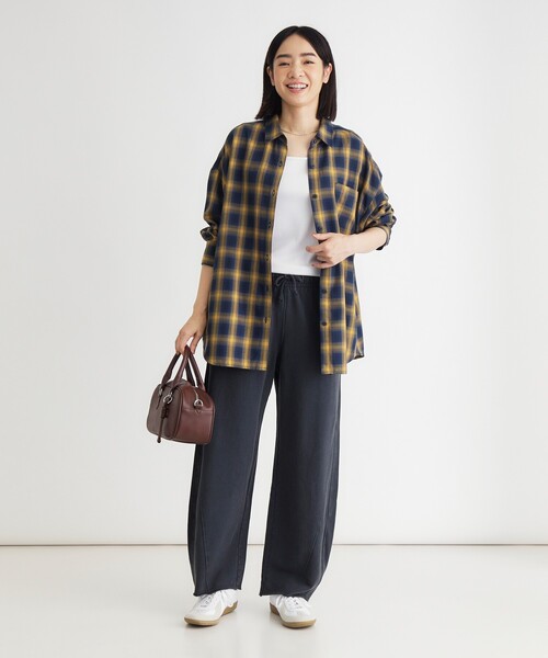 HONEYSUCKLE ROSE(ハニーサックルローズ)の「《店舗人気アイテム/ウエストゴム》加工スウェットパンツ(その他パンツ・レディース・グレー/オフホワイト/ブラック・03/05/04)」の17枚目の写真