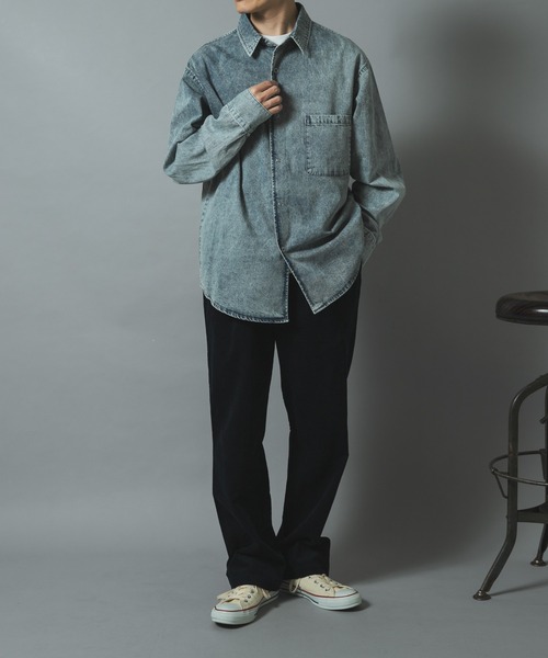 ITEMS URBANRESEARCH(アイテムズ アーバンリサーチ)の「プレミアムコーデュロイセミワイドパンツ(その他パンツ・メンズ・ネイビー/ブラウン/ブラック/アイボリー・MEDIUM/LARGE)」の10枚目の写真