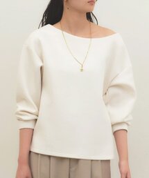 LOUNGEDRESS | 《着心地抜群/ヘルシーに華奢見え》【JAPAN MADE】オフショルプルオーバー(スウェット)