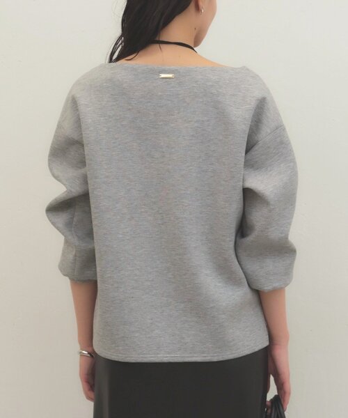 LOUNGEDRESS(ラウンジドレス)の「《着心地抜群/ヘルシーに華奢見え》【JAPAN MADE】オフショルプルオーバー(スウェット・レディース・オフホワイト/モカ/グレー・FREE)」の20枚目の写真