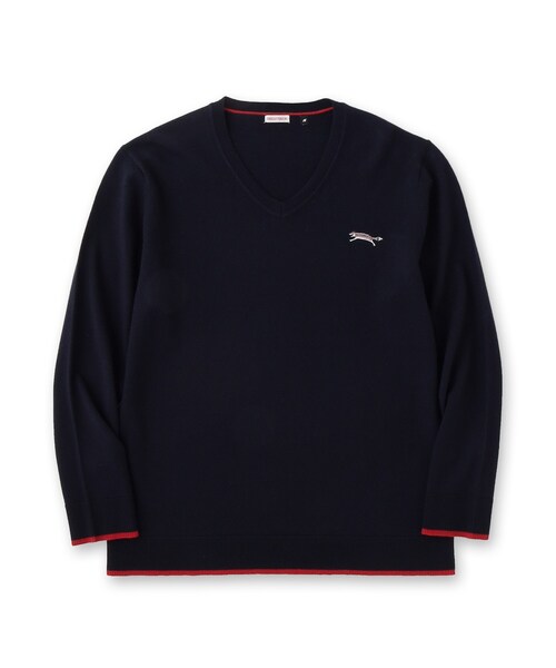 DRESSTERIOR（ドレステリア）の「ゼニアバルーファ キャッシュウール Vネックプルオーバー（Tシャツ/カットソー・メンズ・ボルドー/ネイビー・94/92/91/90）」の16枚目の写真