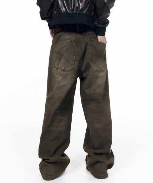 AAKAM(アーカム)の「Dirty Waxed Denim Pants (Black)(デニムパンツ・レディース・その他・1/0/2)」の9枚目の写真