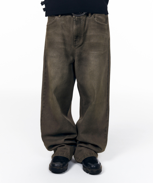 AAKAM(アーカム)の「Dirty Waxed Denim Pants (Black)(デニムパンツ・レディース・その他・1/0/2)」の14枚目の写真