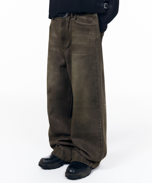 AAKAM(アーカム)の「Dirty Waxed Denim Pants (Black)(デニムパンツ・レディース・その他・1/0/2)」の15枚目の写真