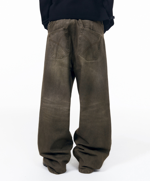 AAKAM(アーカム)の「Dirty Waxed Denim Pants (Black)(デニムパンツ・レディース・その他・1/0/2)」の16枚目の写真