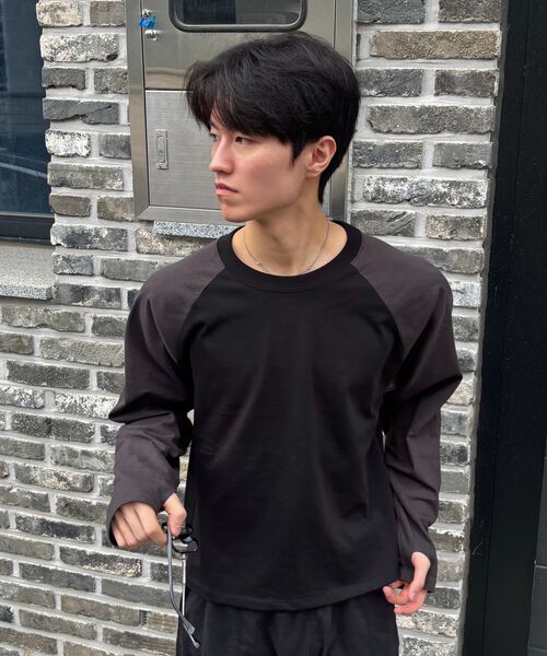 XERO（ゼロ）の「CHOR フィンガーホール配色ラグランTシャツ [ブラック]（Tシャツ/カットソー・レディース・その他・MEDIUM/LARGE/X-LARGE）」の4枚目の写真