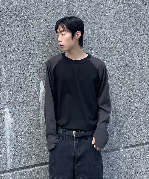 XERO（ゼロ）の「CHOR フィンガーホール配色ラグランTシャツ [ブラック]（Tシャツ/カットソー・レディース・その他・MEDIUM/LARGE/X-LARGE）」の5枚目の写真