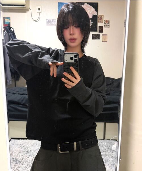 XERO（ゼロ）の「CHOR フィンガーホール配色ラグランTシャツ [ブラック]（Tシャツ/カットソー・レディース・その他・MEDIUM/LARGE/X-LARGE）」の7枚目の写真