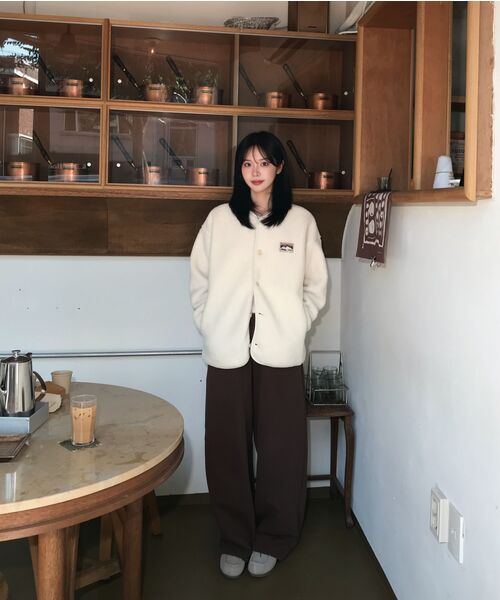 JEEP（ジープ）の「DKNY PURE カーディガン (JR5TZU196CE) ボアジャケットライター（カーディガン/ボレロ・レディース・その他・SMALL/MEDIUM/LARGE/X-LARGE/2XL）」の5枚目の写真