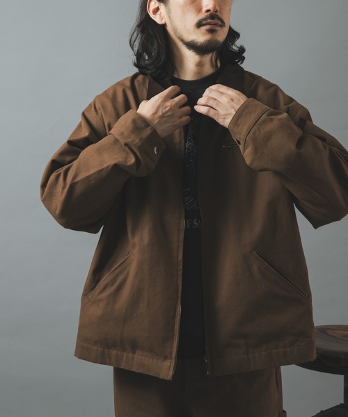 ITEMS URBANRESEARCH(アイテムズ アーバンリサーチ)の「Check Lined Duck Barn JACKET(ブルゾン・メンズ・ブラウン/ブラック/チャコールグレー・MEDIUM/LARGE)」の7枚目の写真