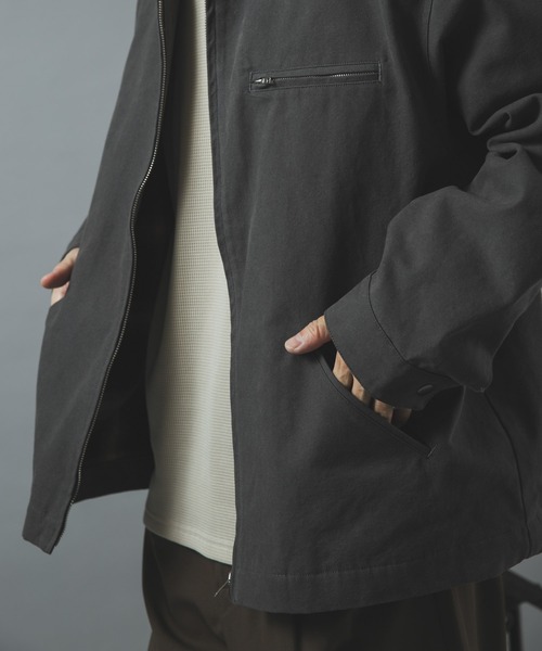 ITEMS URBANRESEARCH(アイテムズ アーバンリサーチ)の「Check Lined Duck Barn JACKET(ブルゾン・メンズ・ブラウン/ブラック/チャコールグレー・MEDIUM/LARGE)」の21枚目の写真