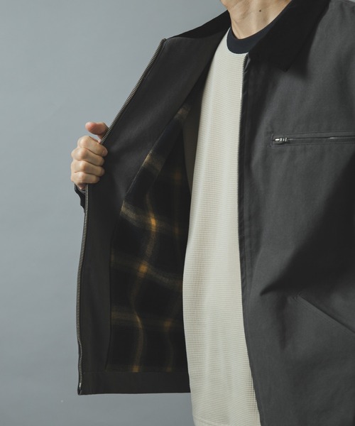 ITEMS URBANRESEARCH(アイテムズ アーバンリサーチ)の「Check Lined Duck Barn JACKET(ブルゾン・メンズ・ブラウン/ブラック/チャコールグレー・MEDIUM/LARGE)」の22枚目の写真