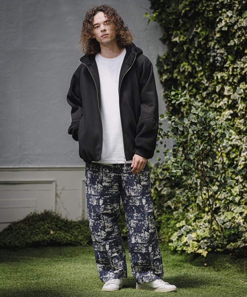 CAMBIO(カンビオ)の「mj11910- Boa Sweat Combo Zip Hoodie ジップパーカー(A74426cmb)(その他アウター・メンズ・チャコールグレー/ブラック・S/L/M)」の7枚目の写真