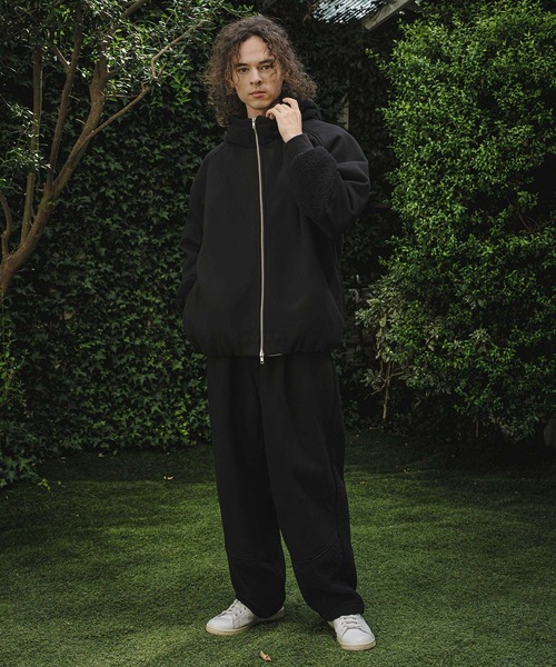 CAMBIO(カンビオ)の「mj11910- Boa Sweat Combo Zip Hoodie ジップパーカー(A74426cmb)(その他アウター・メンズ・チャコールグレー/ブラック・S/L/M)」の9枚目の写真