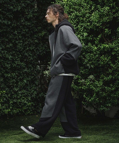 CAMBIO(カンビオ)の「mj11910- Boa Sweat Combo Zip Hoodie ジップパーカー(A74426cmb)(その他アウター・メンズ・チャコールグレー/ブラック・S/L/M)」の14枚目の写真