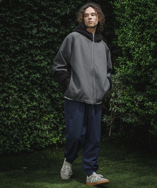 CAMBIO(カンビオ)の「mj11910- Boa Sweat Combo Zip Hoodie ジップパーカー(A74426cmb)(その他アウター・メンズ・チャコールグレー/ブラック・S/L/M)」の15枚目の写真